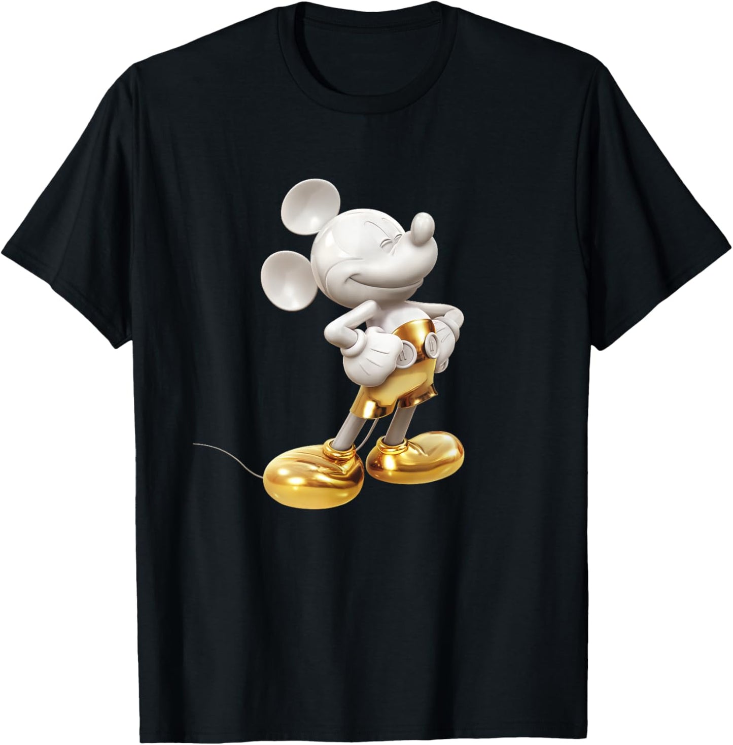 Disney Gold Mickey Mouse Pose,Short Sleeve