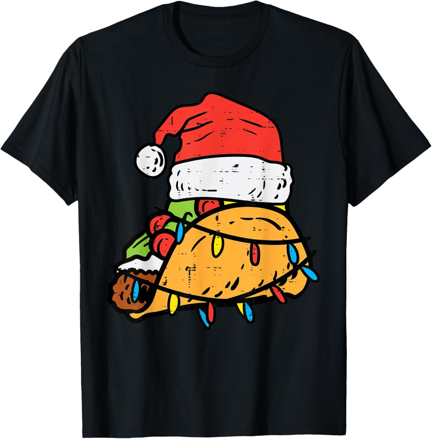 Christmas Tacos Santa Funny Mexican Food Xmas Men Women Kids