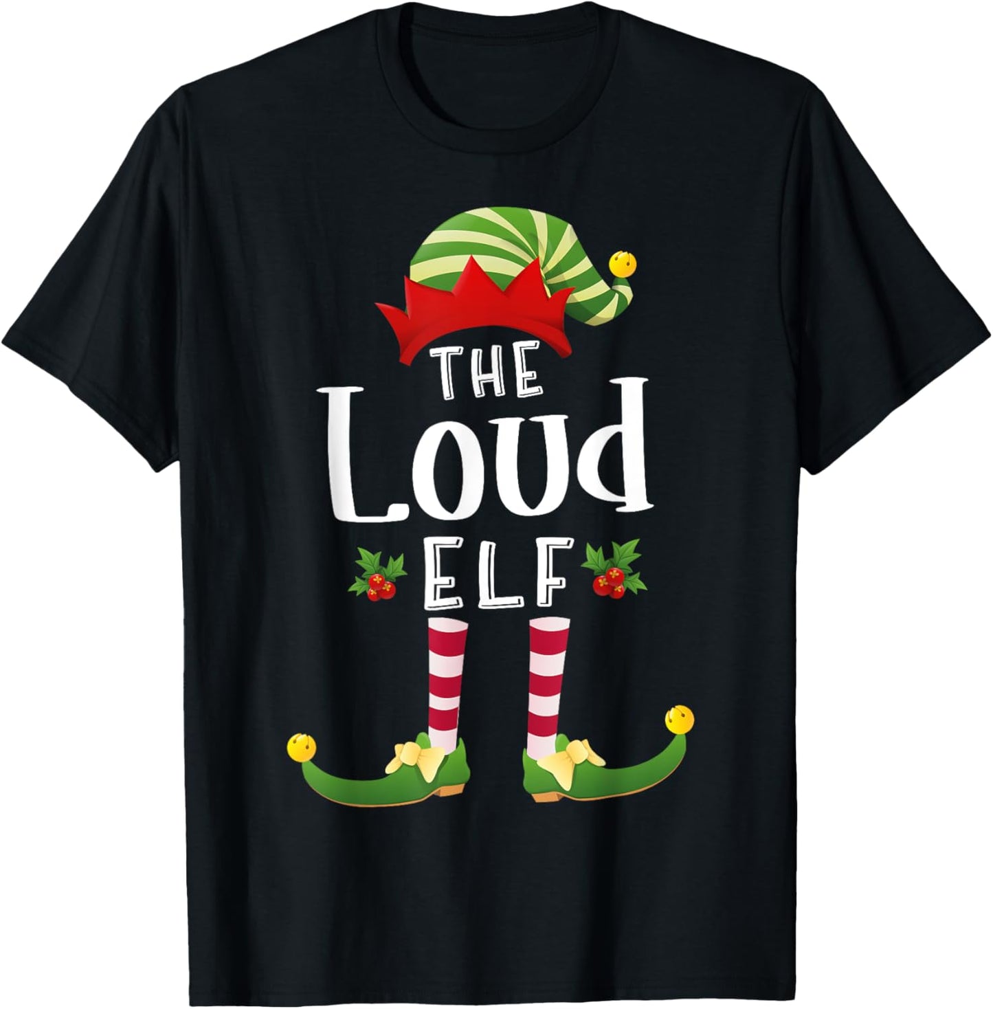 Loud Christmas Elf Matching Pajama X-Mas Party