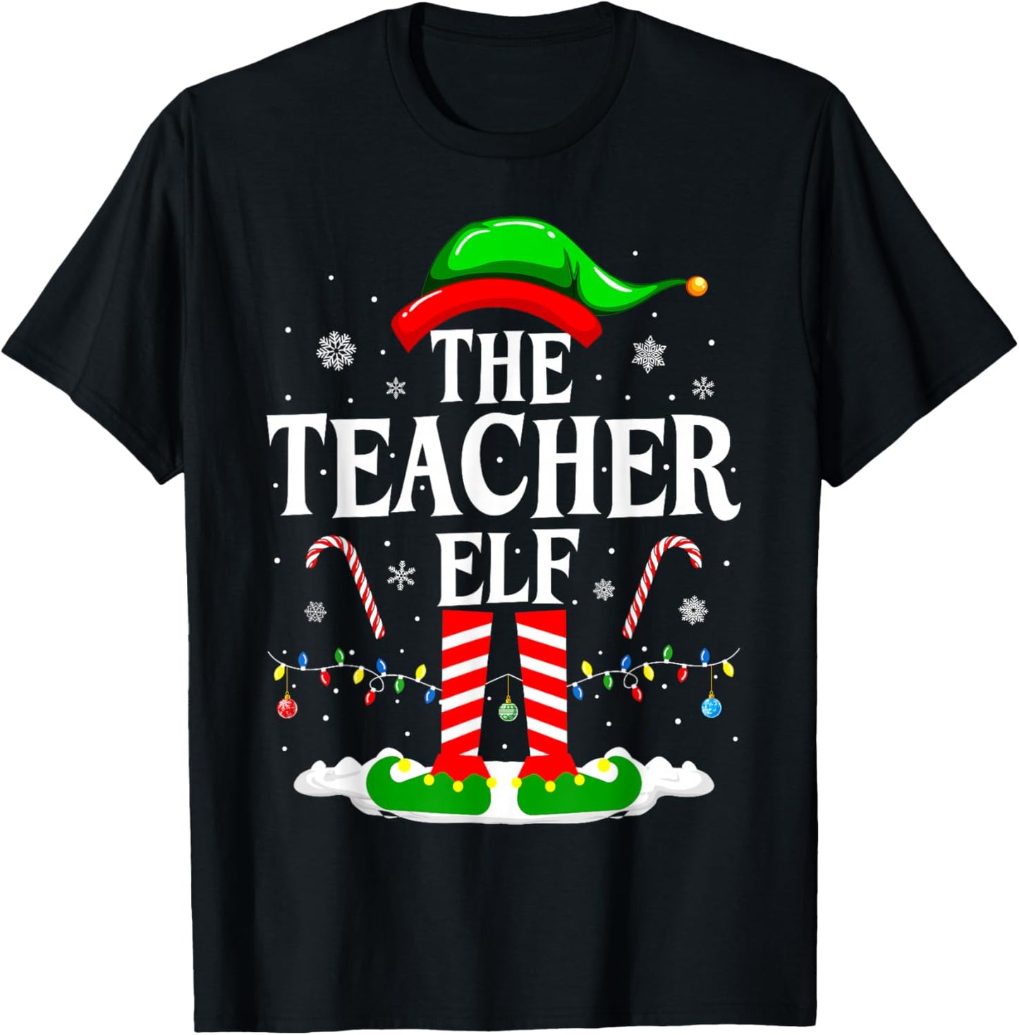 The Teacher Elf Xmas Teachers Funny Christmas Teacher Elf