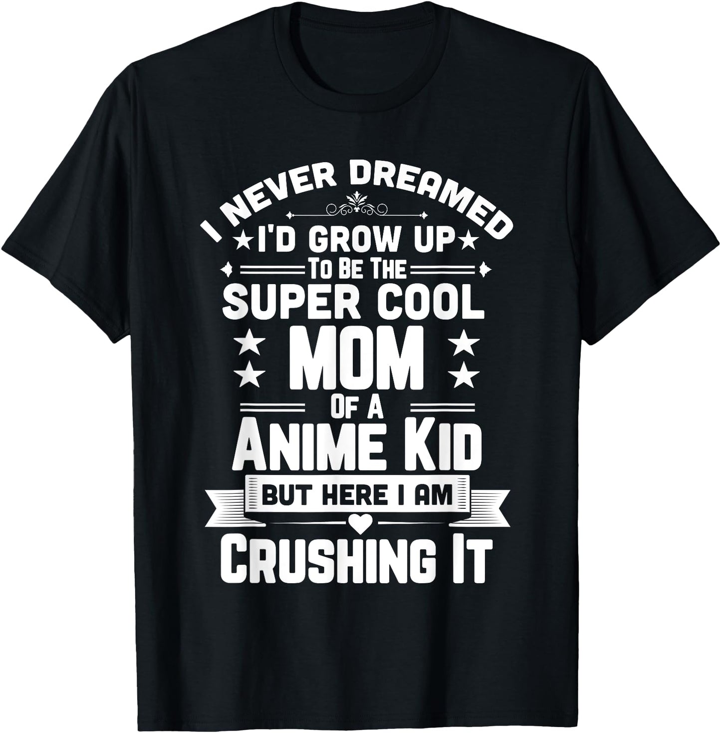 Super Cool Mom Of A Anime Art Design Culture Kid Shirt