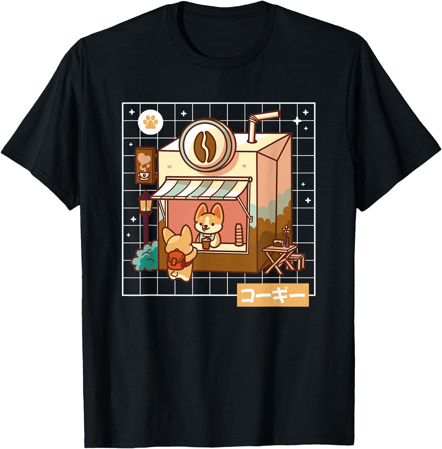 Corgi Dog Lover Kawaii Pembroke Welsh Cute Japanese Anime T-Shirt for Men Women Girls