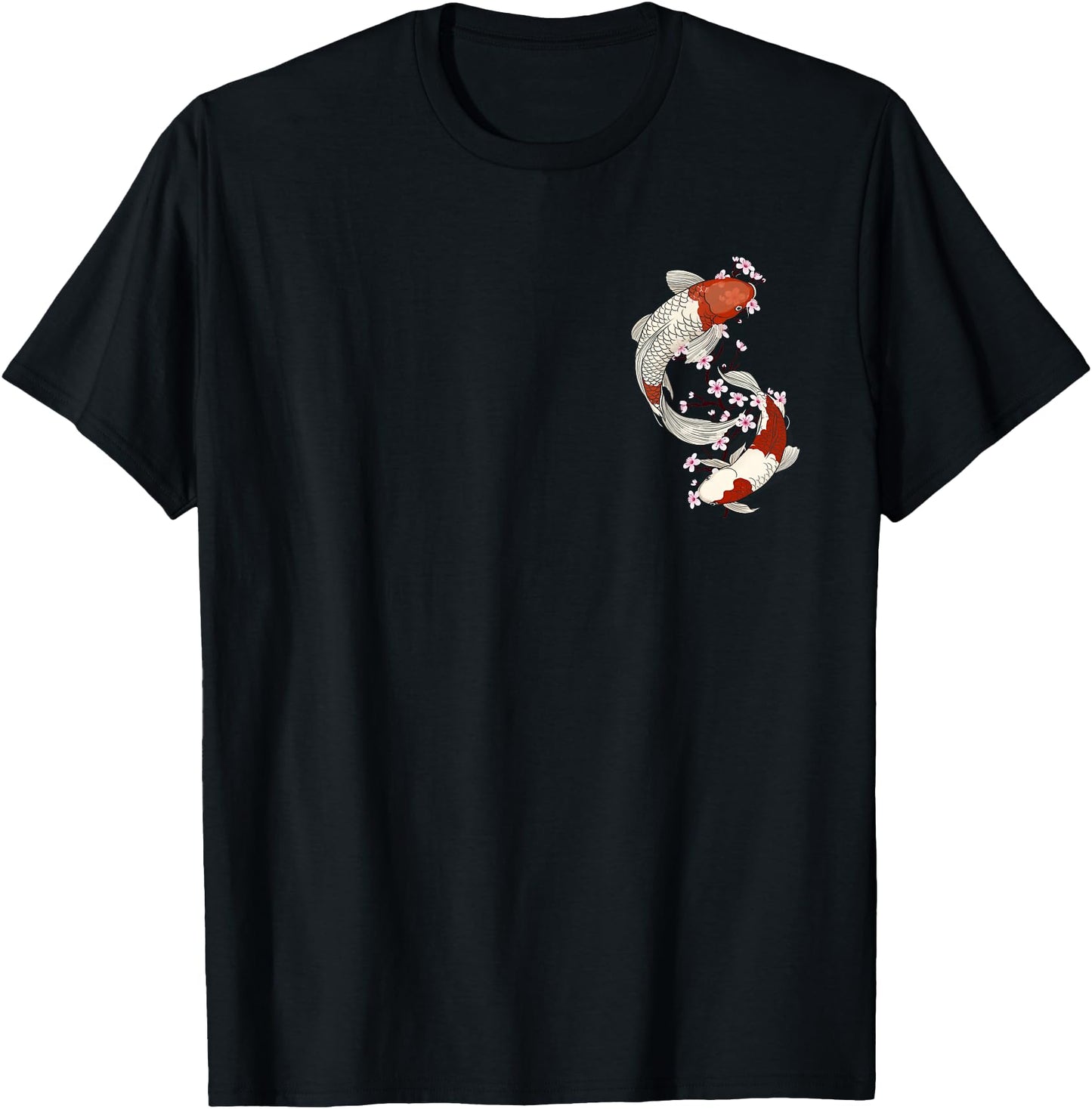 Japanese Koi Fish and Cherry Blossom Floral art