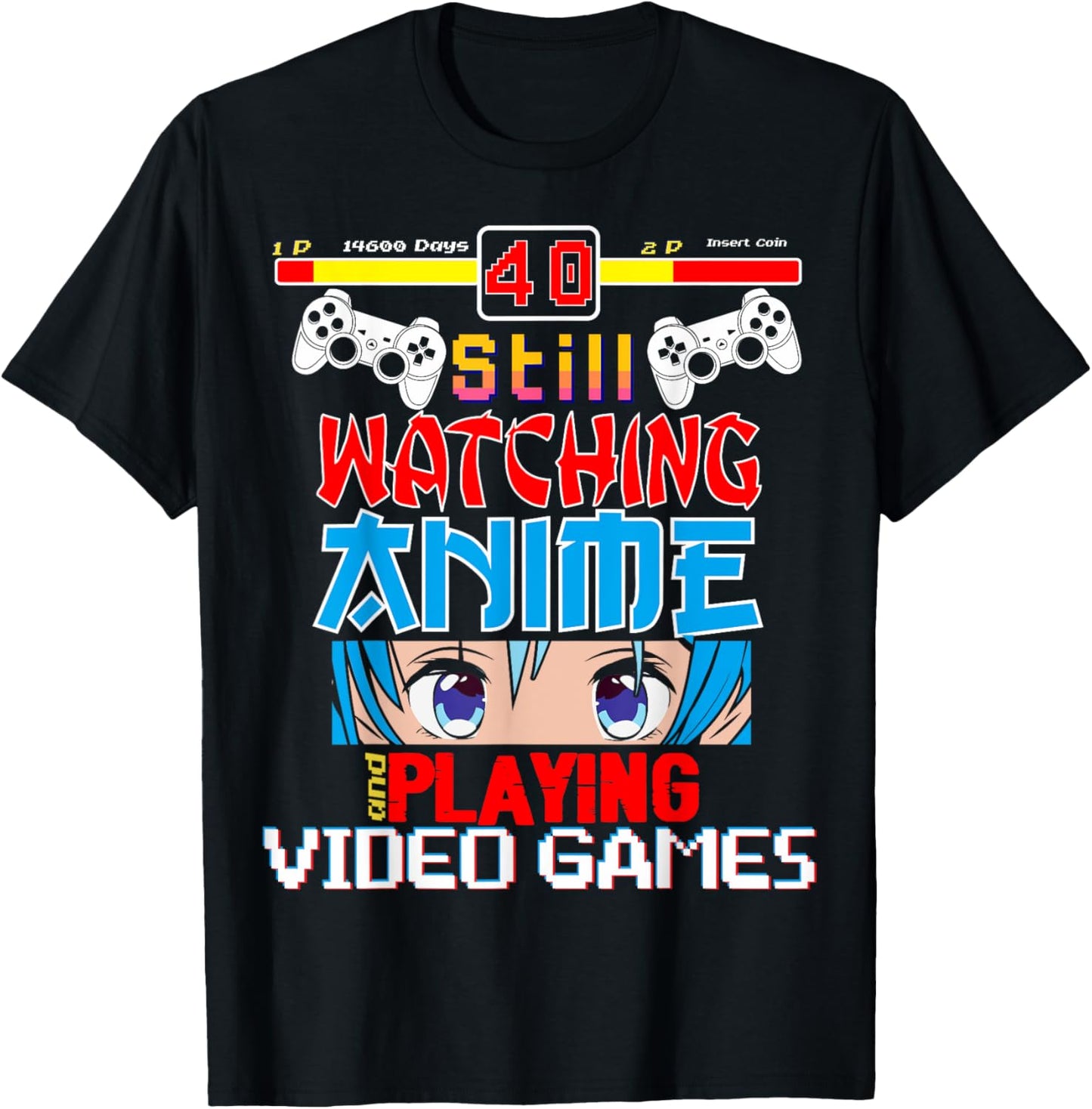 Video Games 40th Birthday Funny Anime