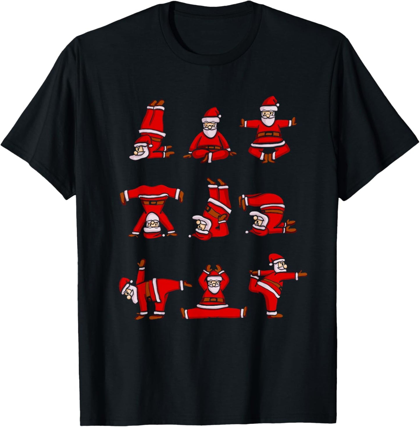 Yoga Santa Women Men Kids Funny Christmas