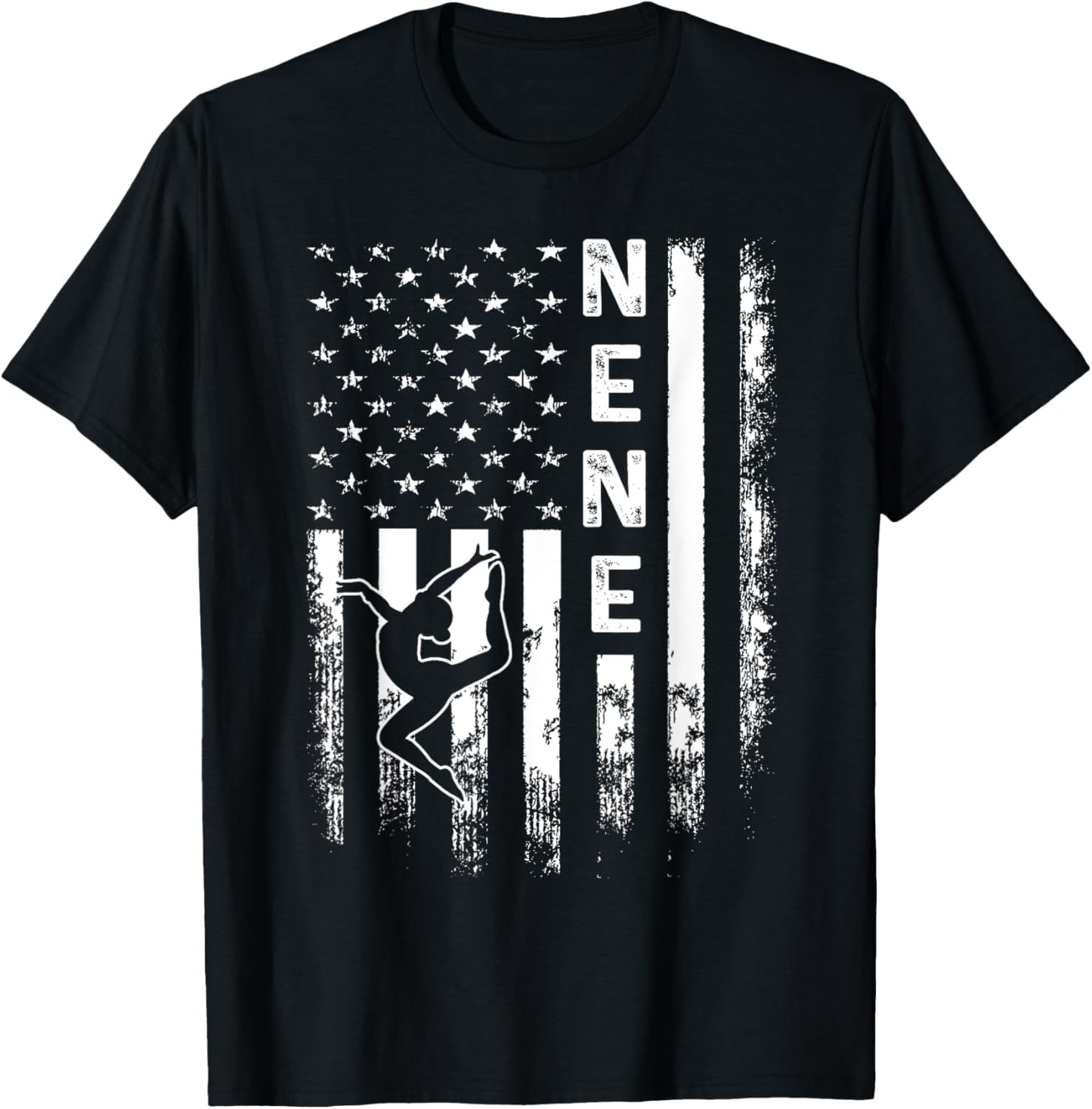 Gymnastics Nene American Flag Vintage Christmas Xmas Women Kids Men