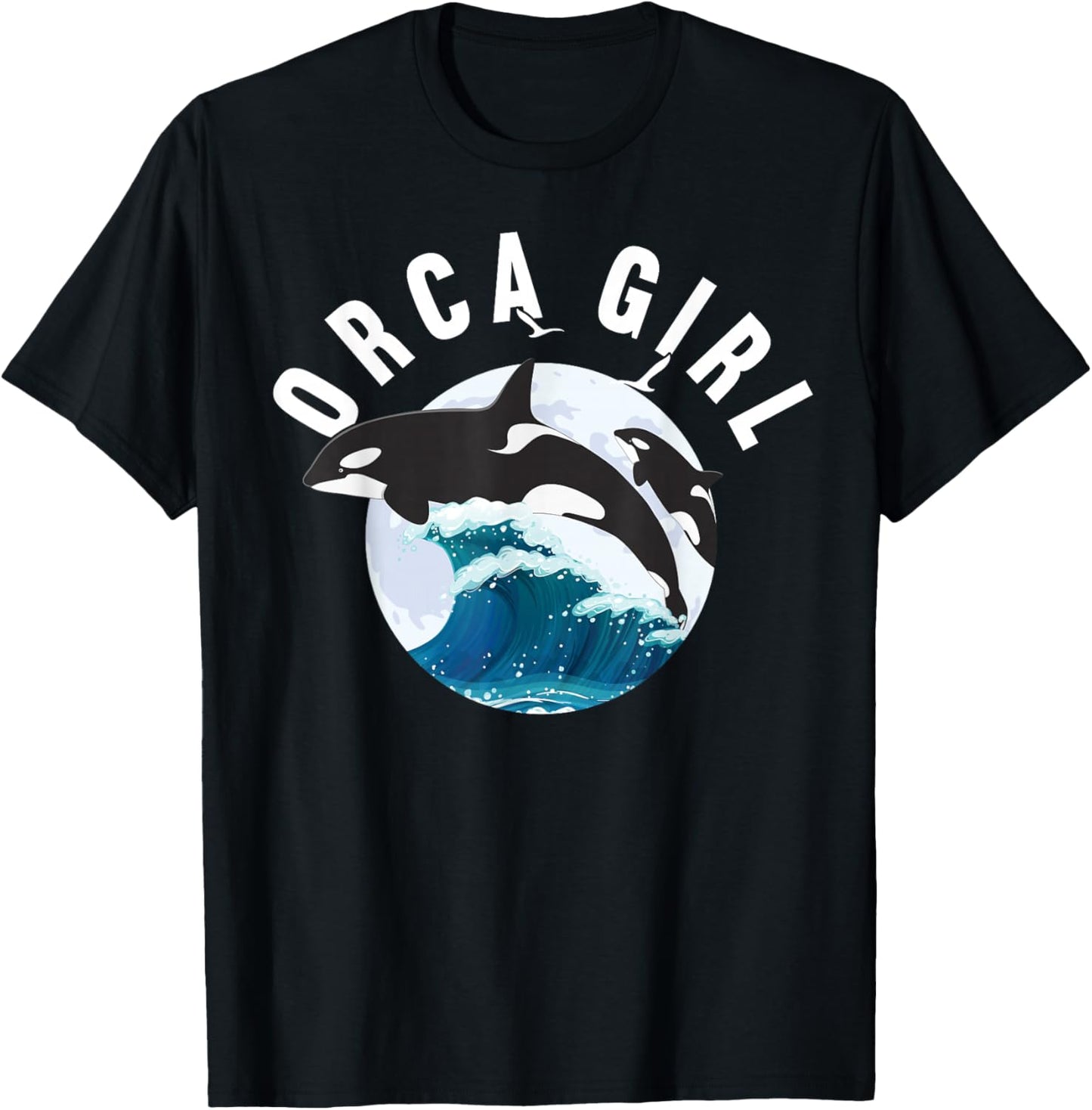 Orca Girl Wild Whale Family Sea Animal Wildlife Boys & Girls T-Shirt