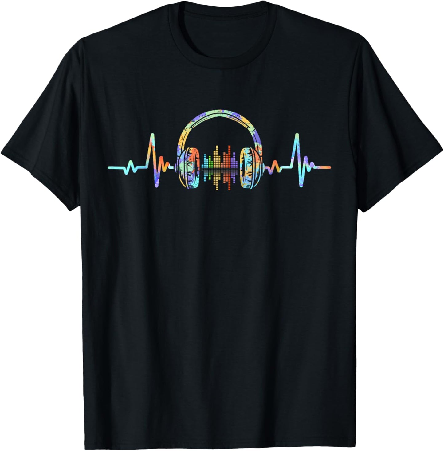 Heartbeat Headphone Tie Dye Sound Lover Engineer Producer DJ