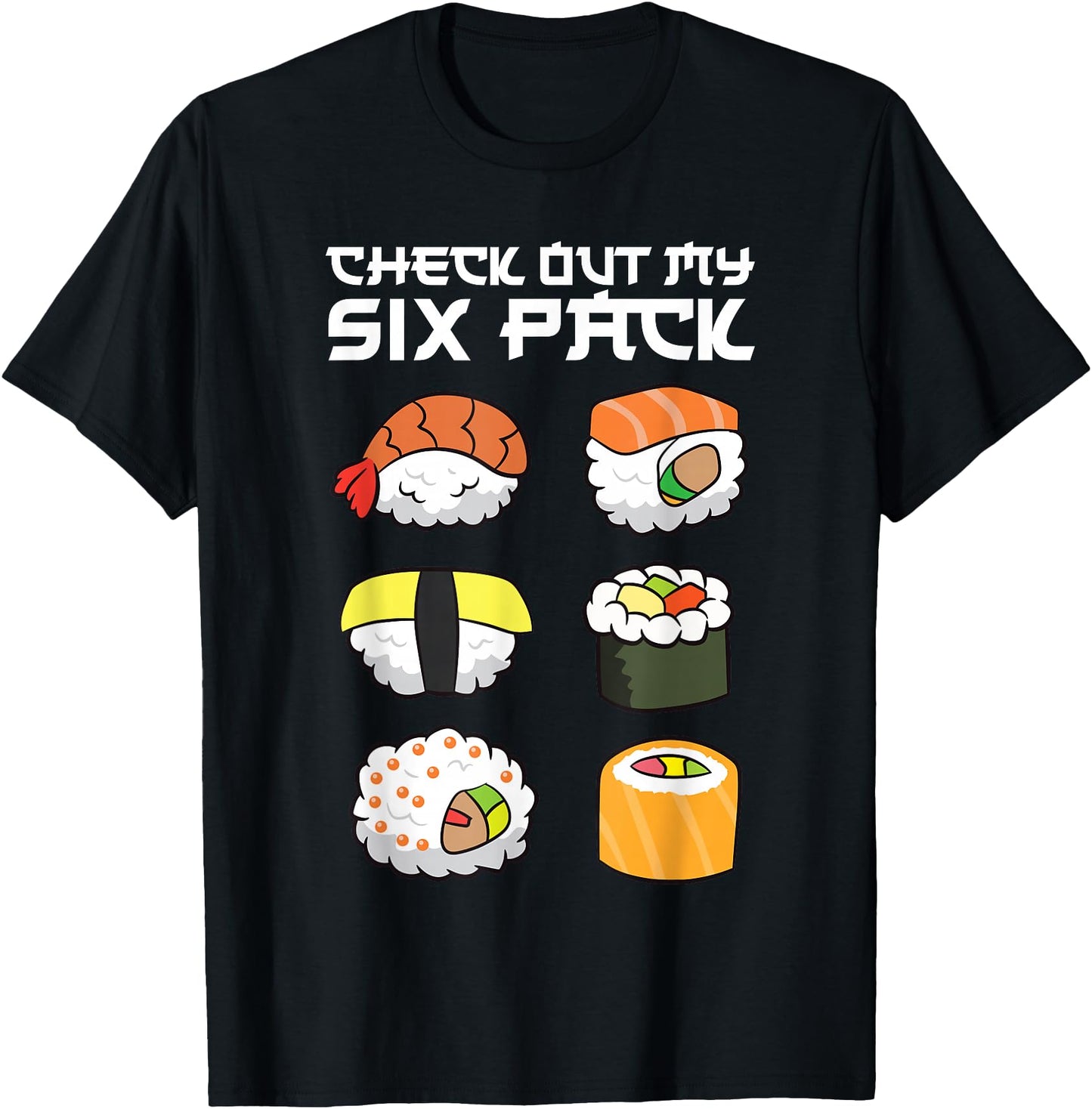 Check Out My Six Pack Funny Japanese Sushi