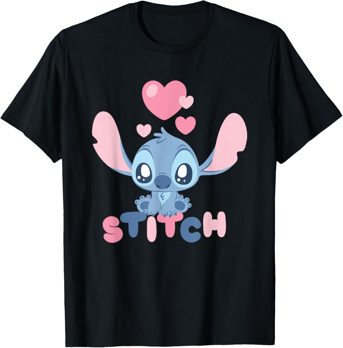 Disney Lilo & Stitch Pink Hearts Stitch Love Chibi