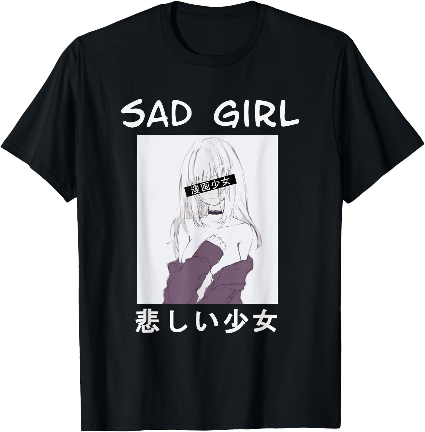 Perfect pretty japanese manga girl sad girl