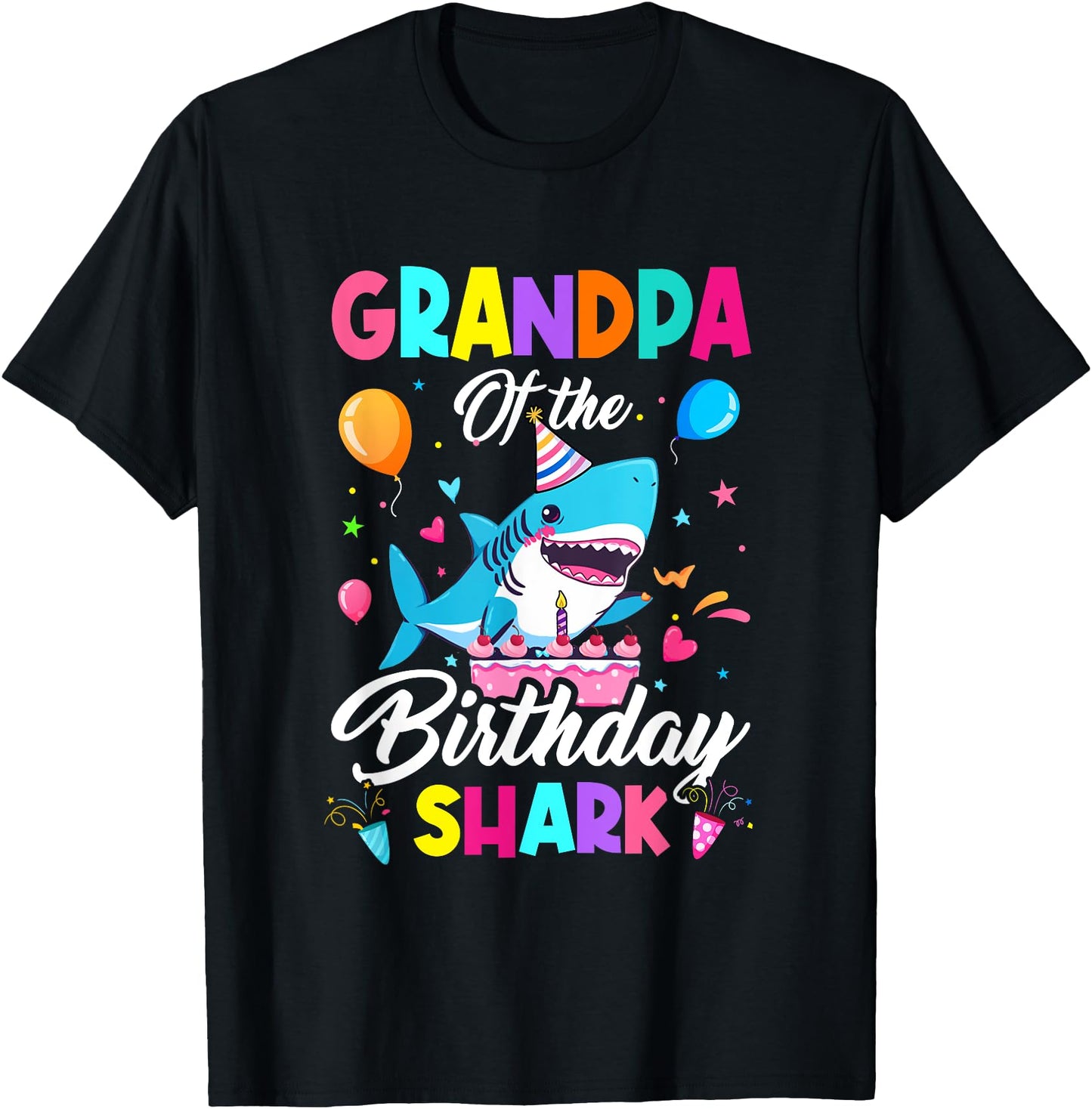 Grandpa Of The Shark Birthday Boy Girl Party Family Group