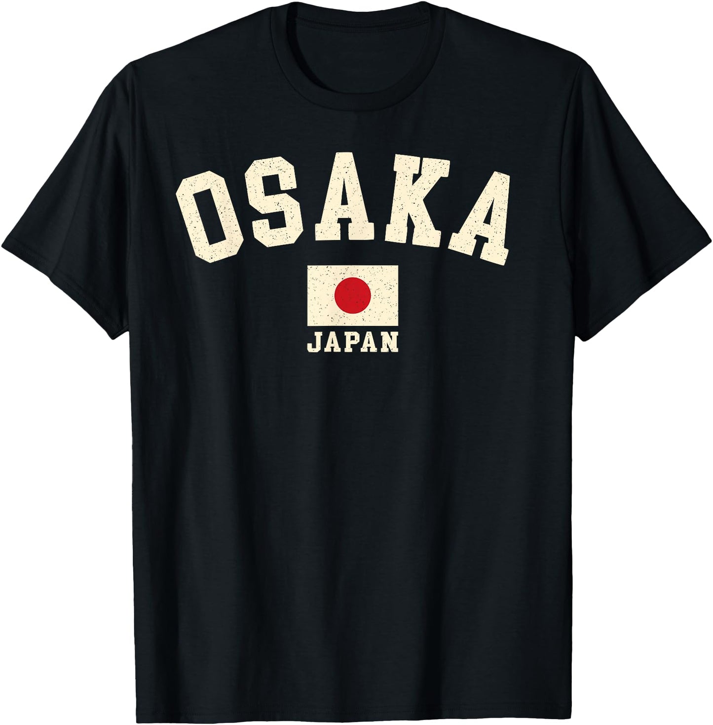Vintage Osaka Japan Japanese Flag Souvenir Retro Graphic
