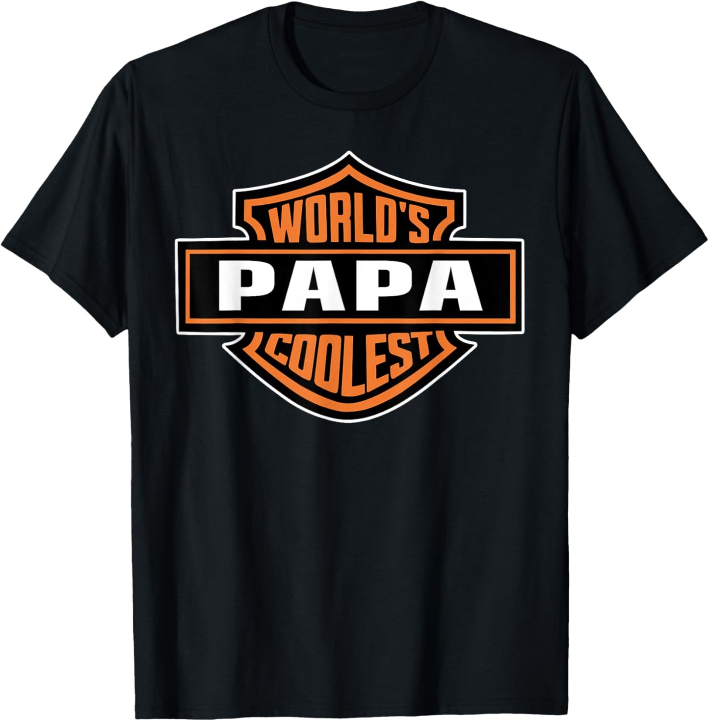 Mens World's Coolest PAPA Best Dad In The World Father's Day