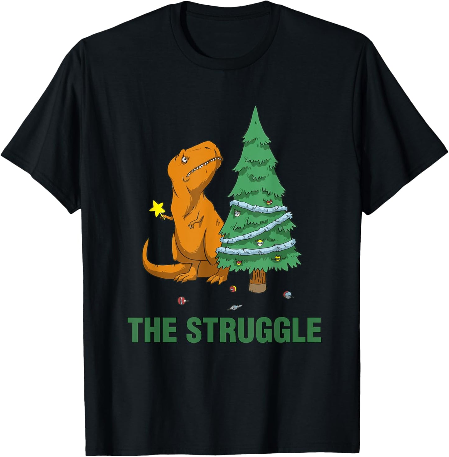 T-Rex funny Christmas or Xmas product the struggle
