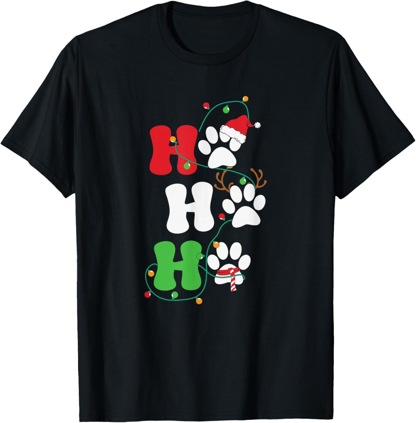 Xmas Christmas Ho Ho Ho Dog Paw Puppy