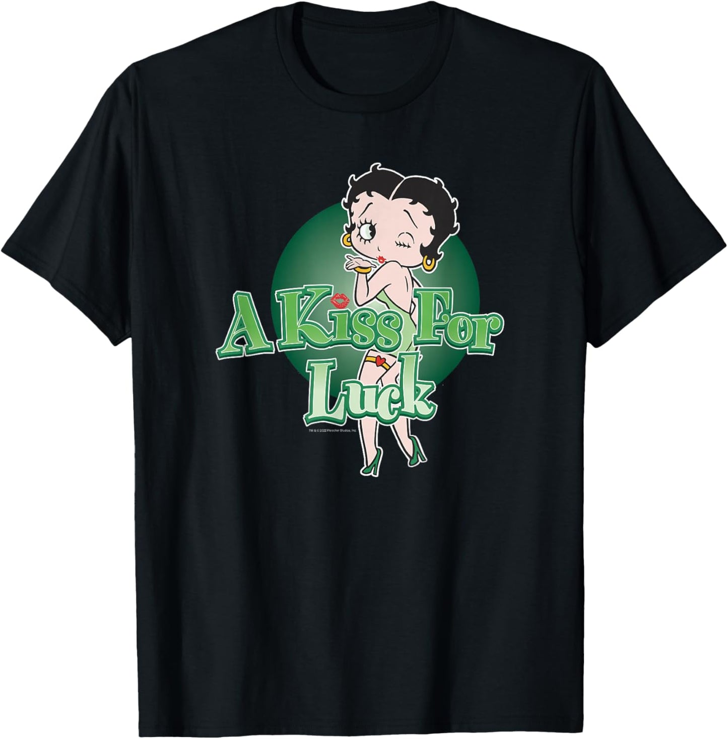 Betty Boop St. Patrick's Day A Kiss For Luck Betty