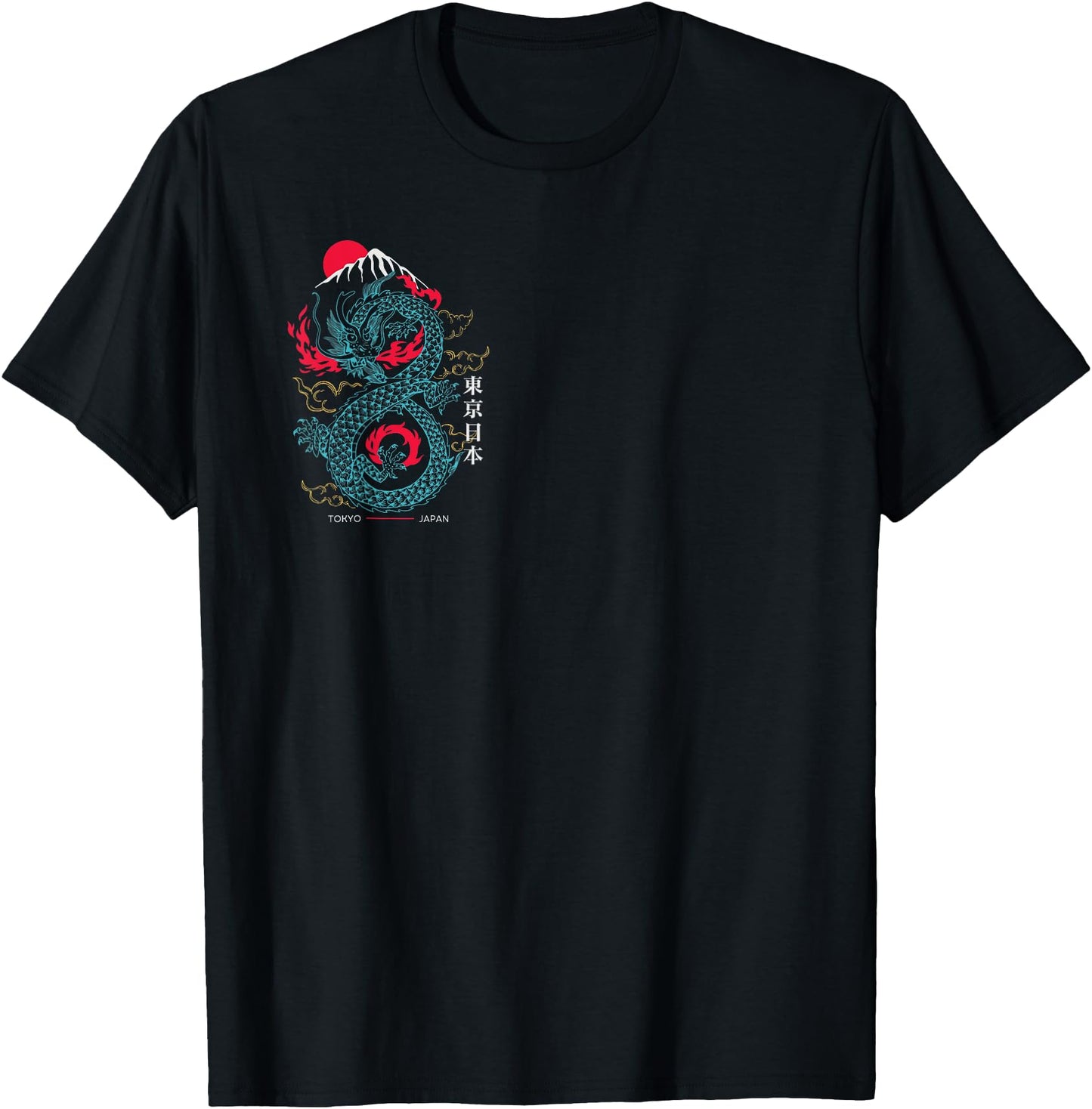 Tokyo Japan Asian Style Aesthetic Japanese Dragon On Back