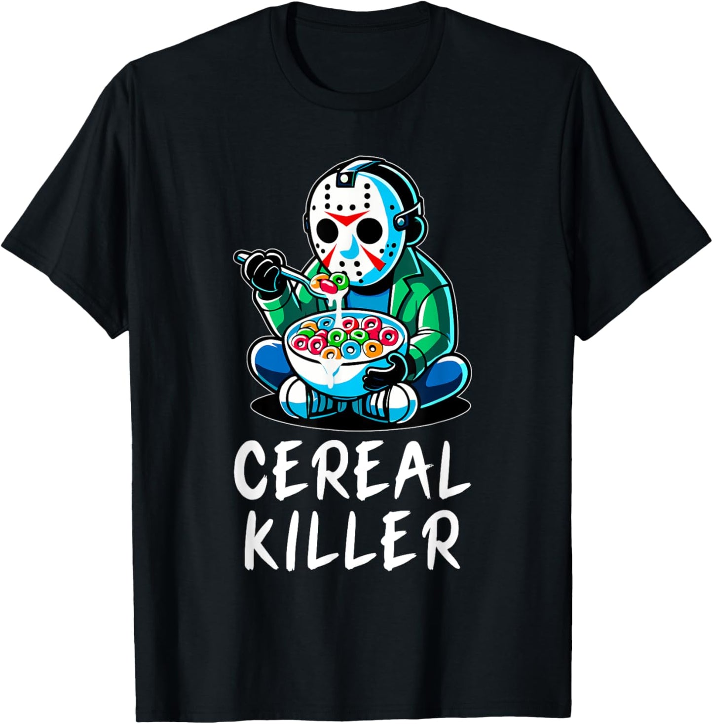 Halloween Spirit Funny Halloween Character Breakfast Cereal Killer Gift Unisex-Adults Black