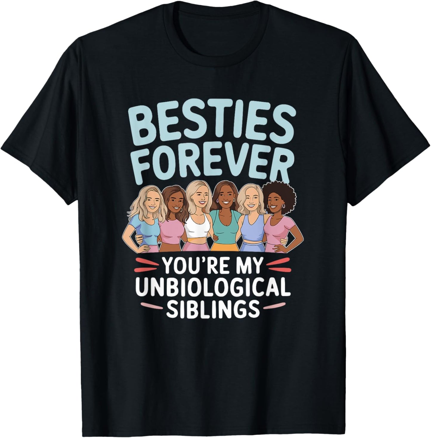 Besties Forever BFF Best Friends Unbiological Siblings Chibi