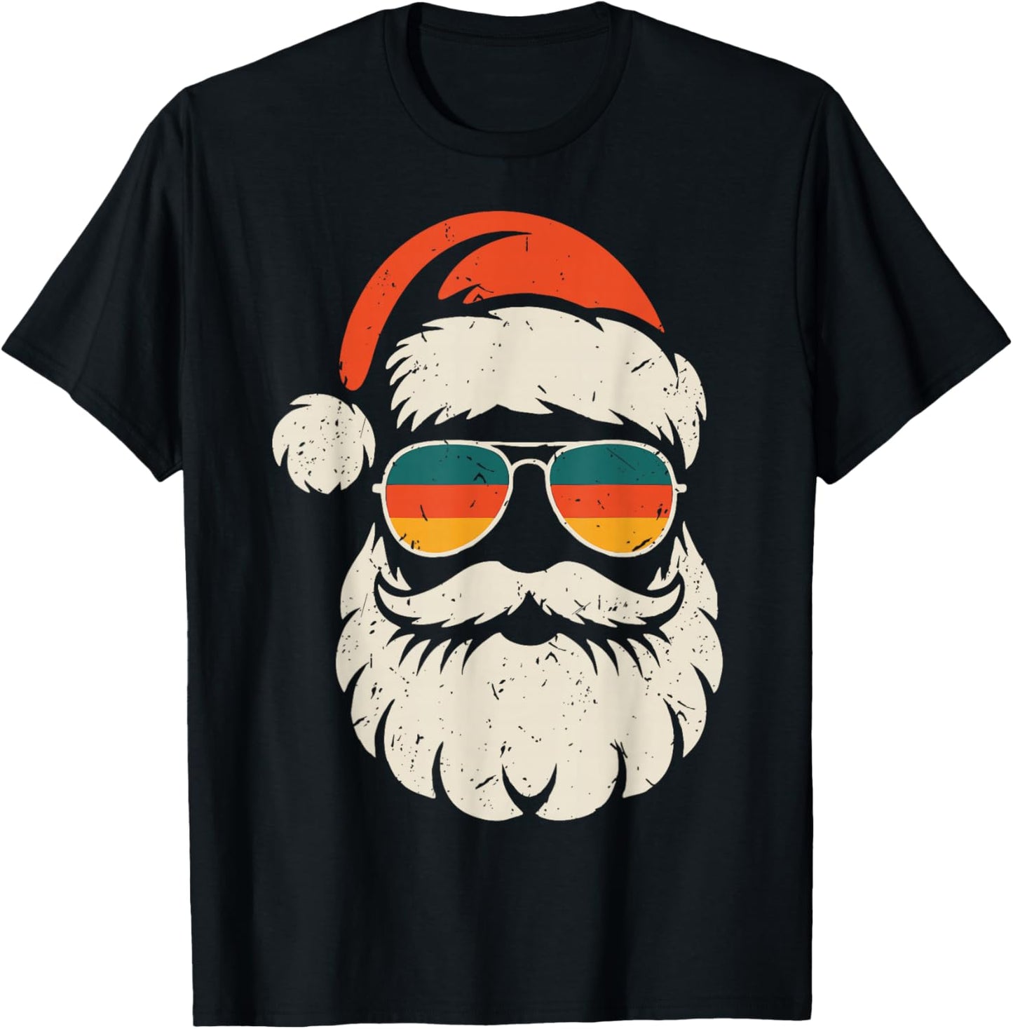 Retro Santa Face Sunglasses Funny Christmas Family Outfit
