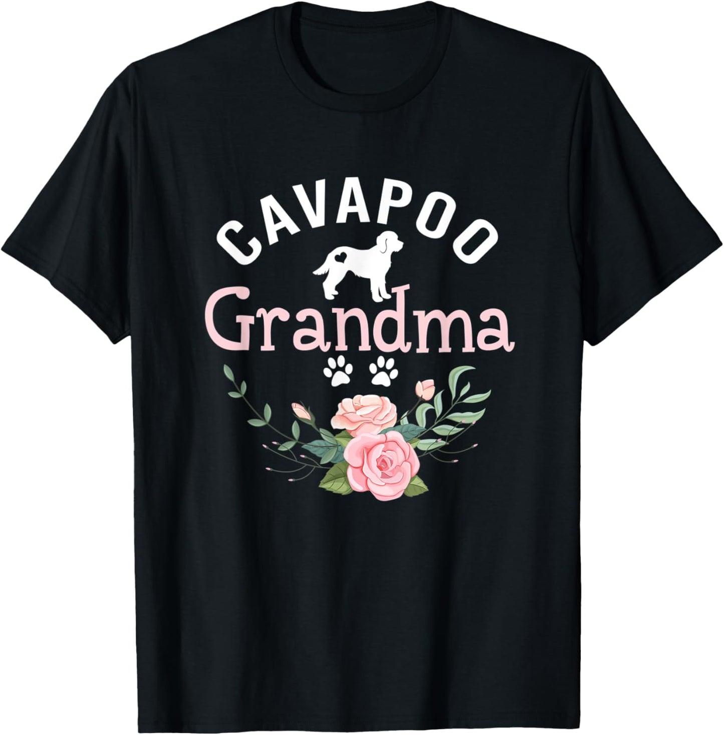 Cavapoo Grandma Dog Gifts Womens Dog Pet Lover Christmas Mom T-Shirt
