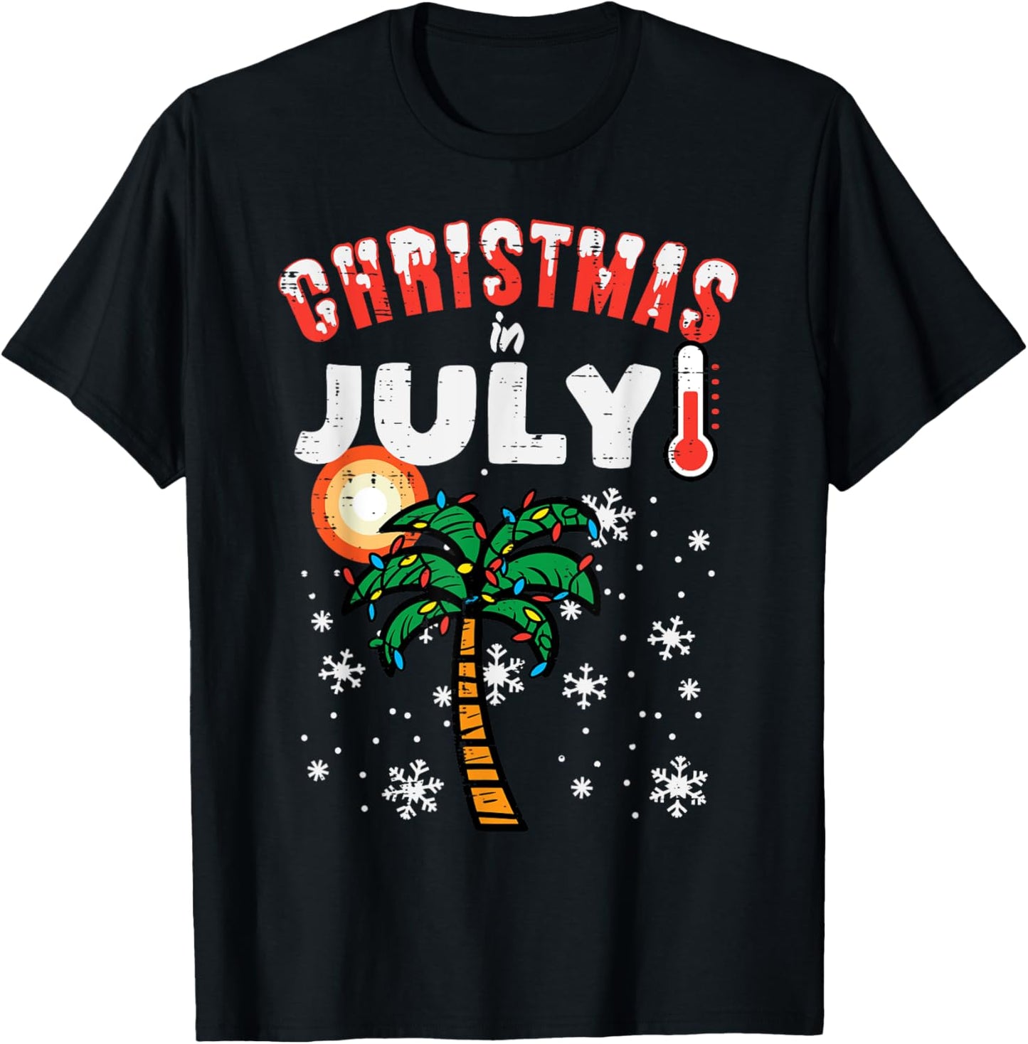 Christmas In July Palm Tree Xmas Beach Summer Men Women Kids