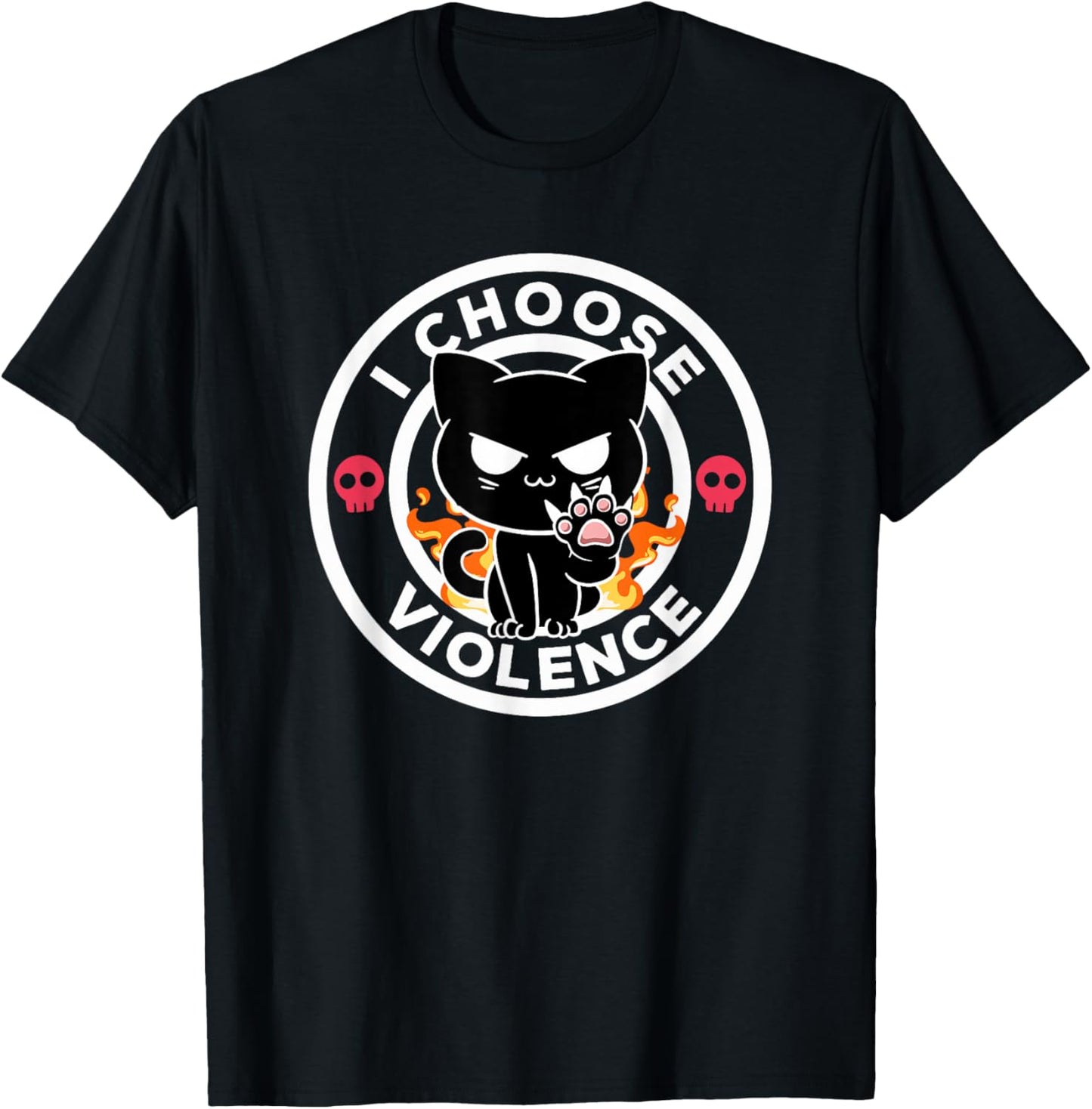 I Choose Violence Today Cat Irony And Sarcasm Funny Cat