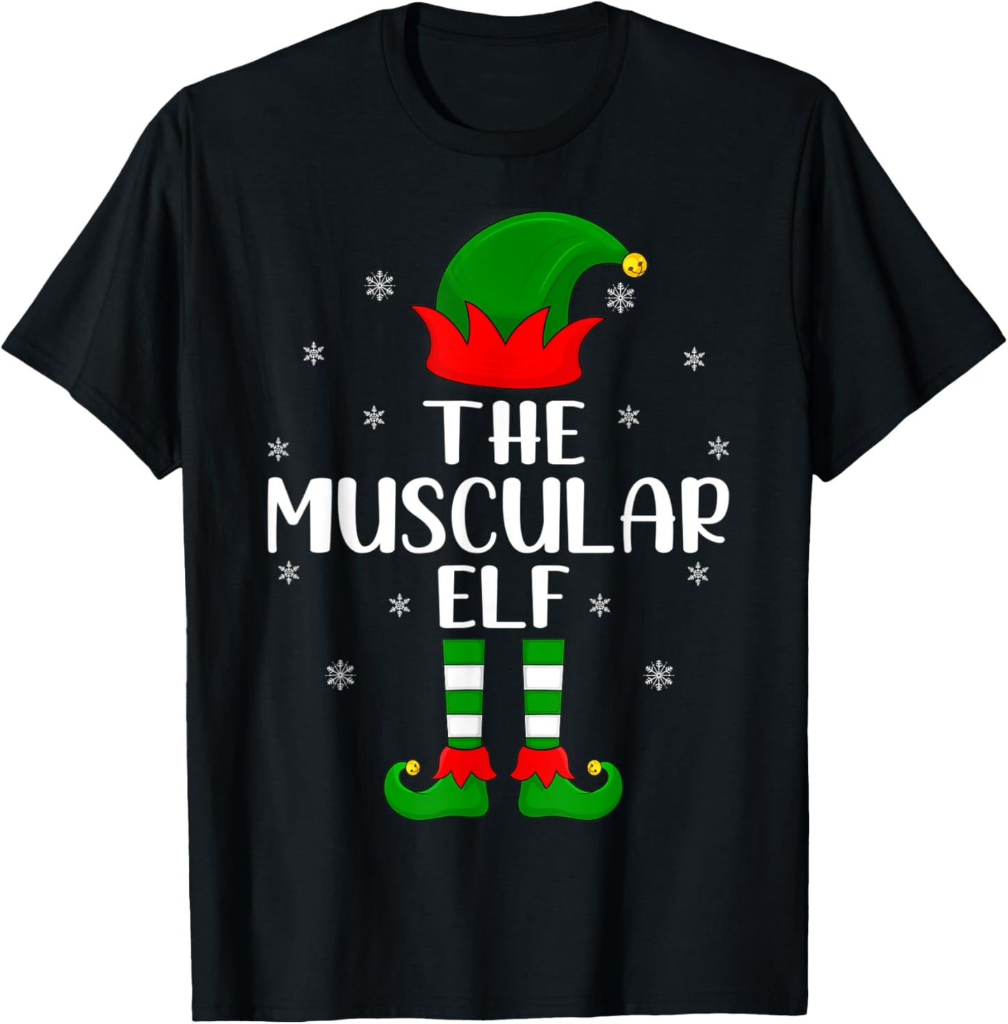 The Muscular Elf Christmas Party Matching Family Xmas
