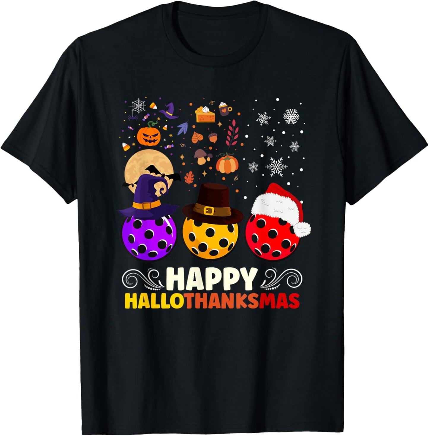 Halloween Thanksgiving Christmas Hallothanksmas Pickle Ball