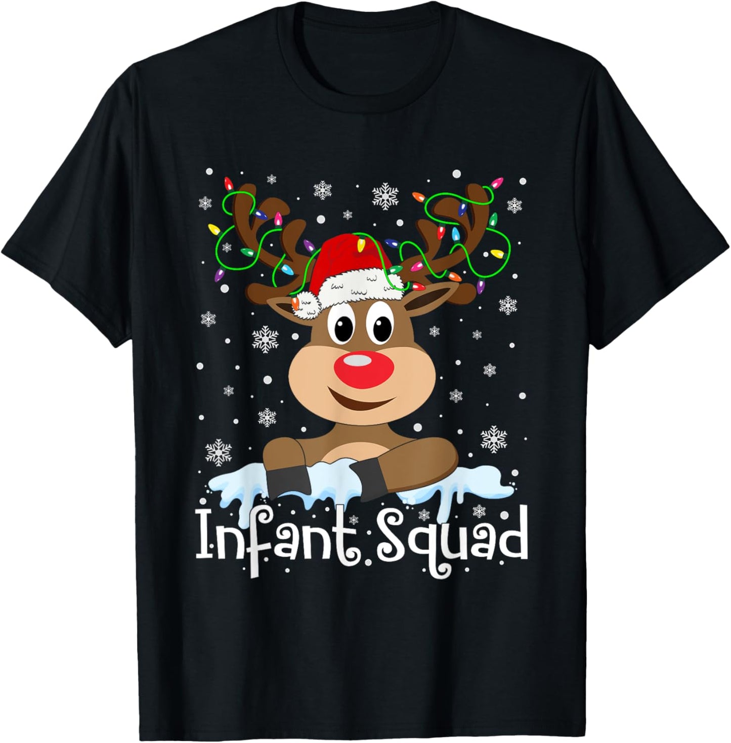 Infant Teacher Squad Reindeer Christmas Teacher Xmas Lights