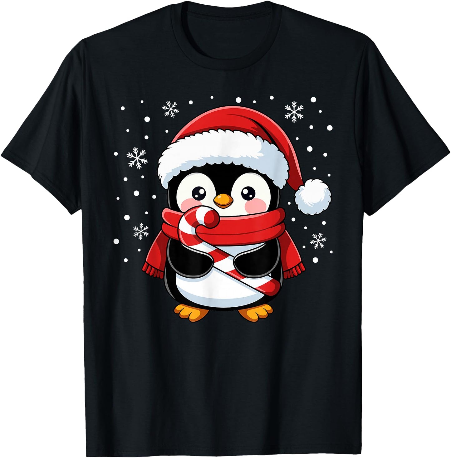 Penguin Christmas Candy Cane Winter Toddler Girl Boy Women