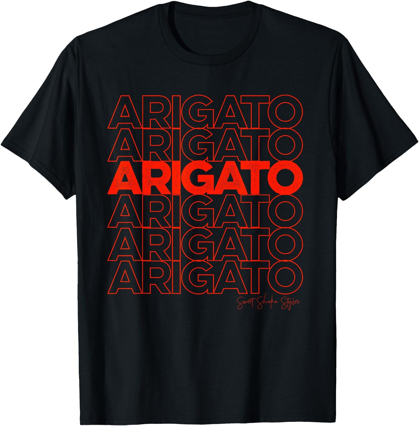 Arigato Japanese thank you bag design