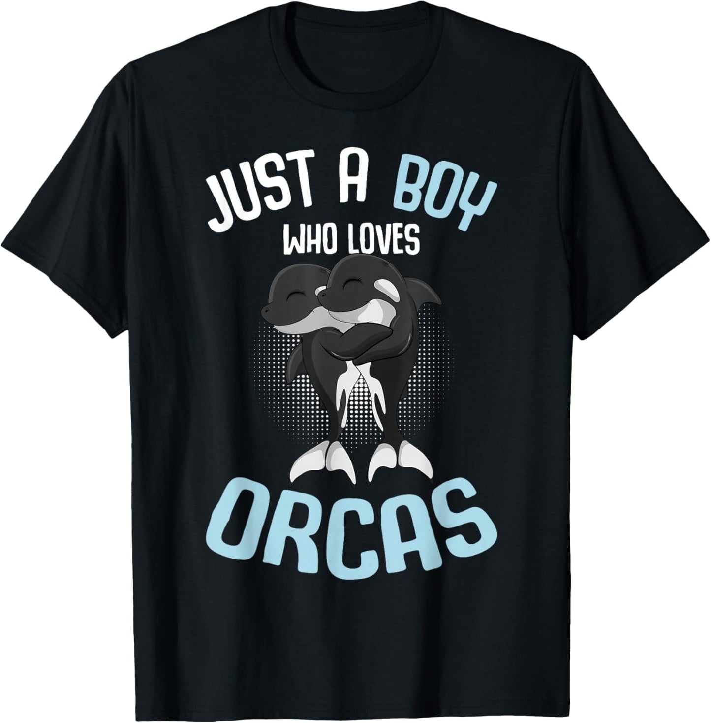 Just A Boy Who Loves Orcas Killer Whale Kids Boys T-Shirt