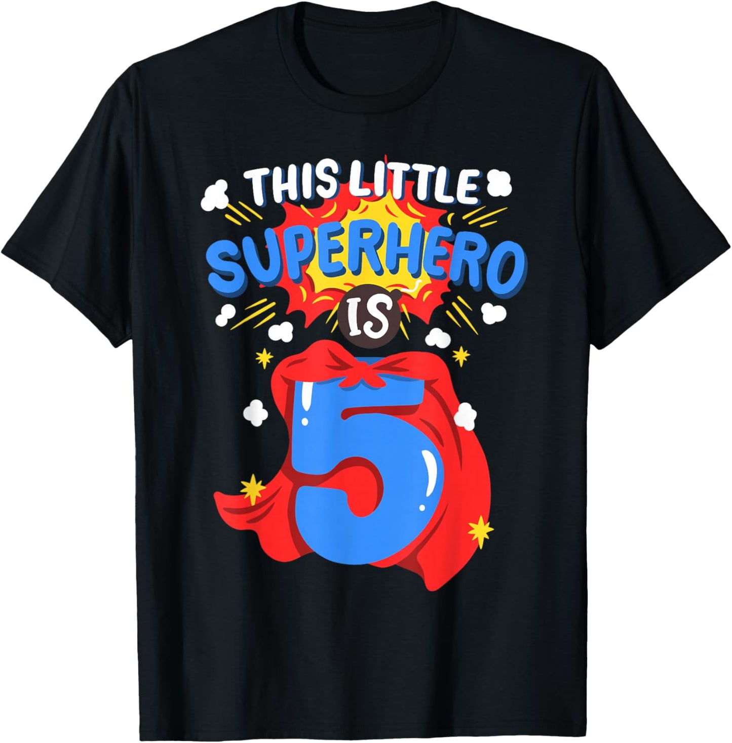This Little Superhero Is 5 Kids Boys 5th Birthday Party