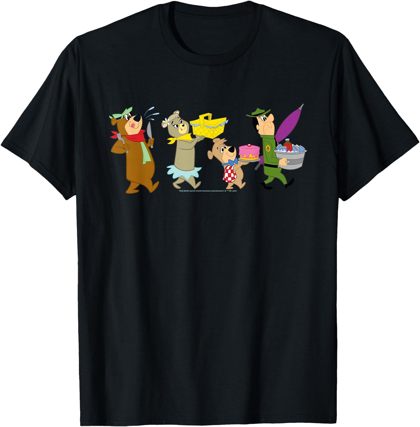 Yogi Bear Marching to the Picnic
