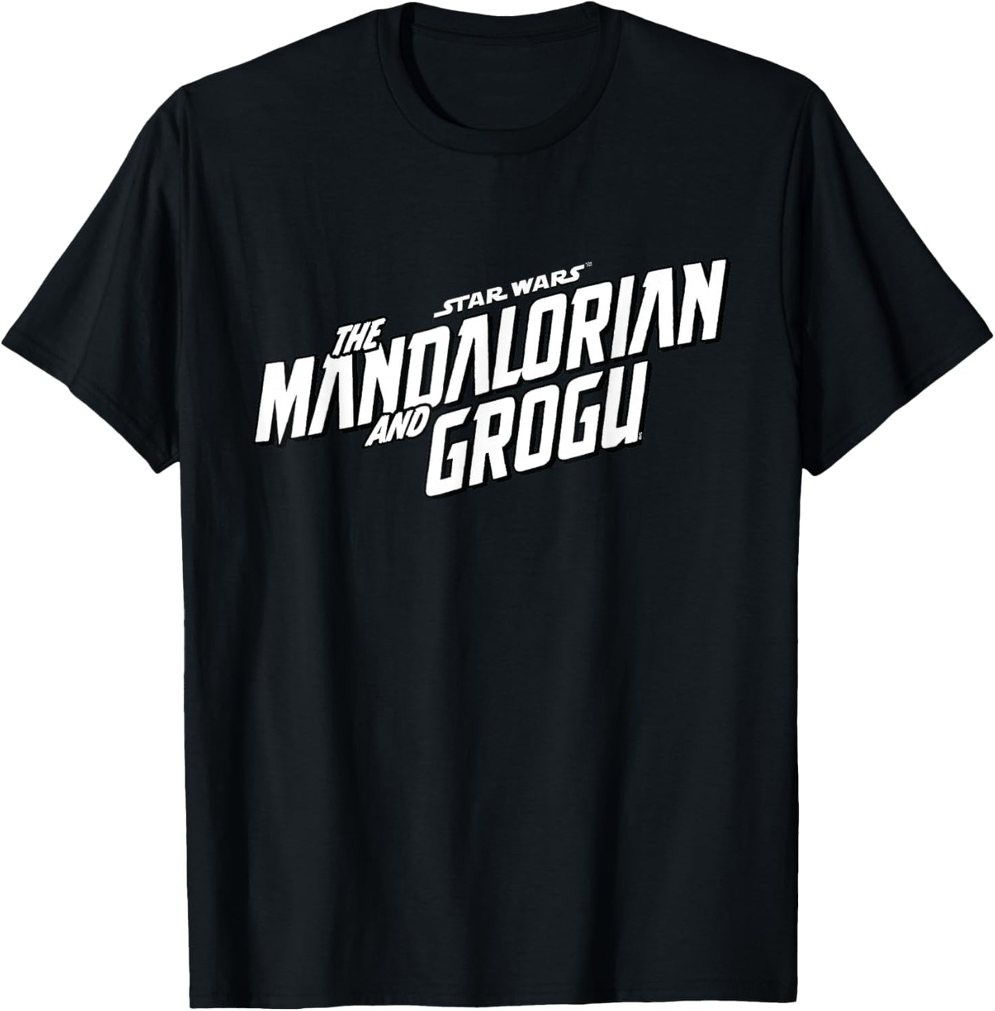 Star Wars The Mandalorian and Grogu Official B&W Movie Logo