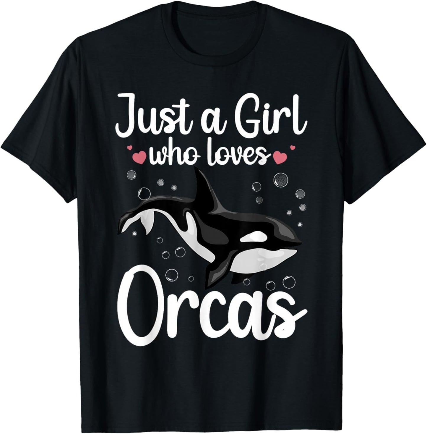 Cool Orca Whale Design For Girls Women Kids Ocean Orca Lover T-Shirt