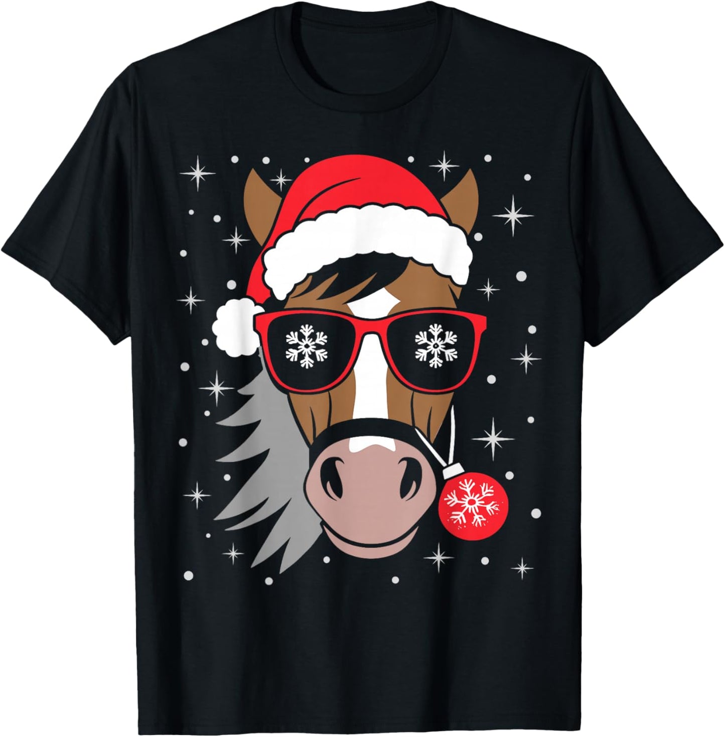 Horseback Riding Xmas Santa Hat Equestrian Christmas Horse