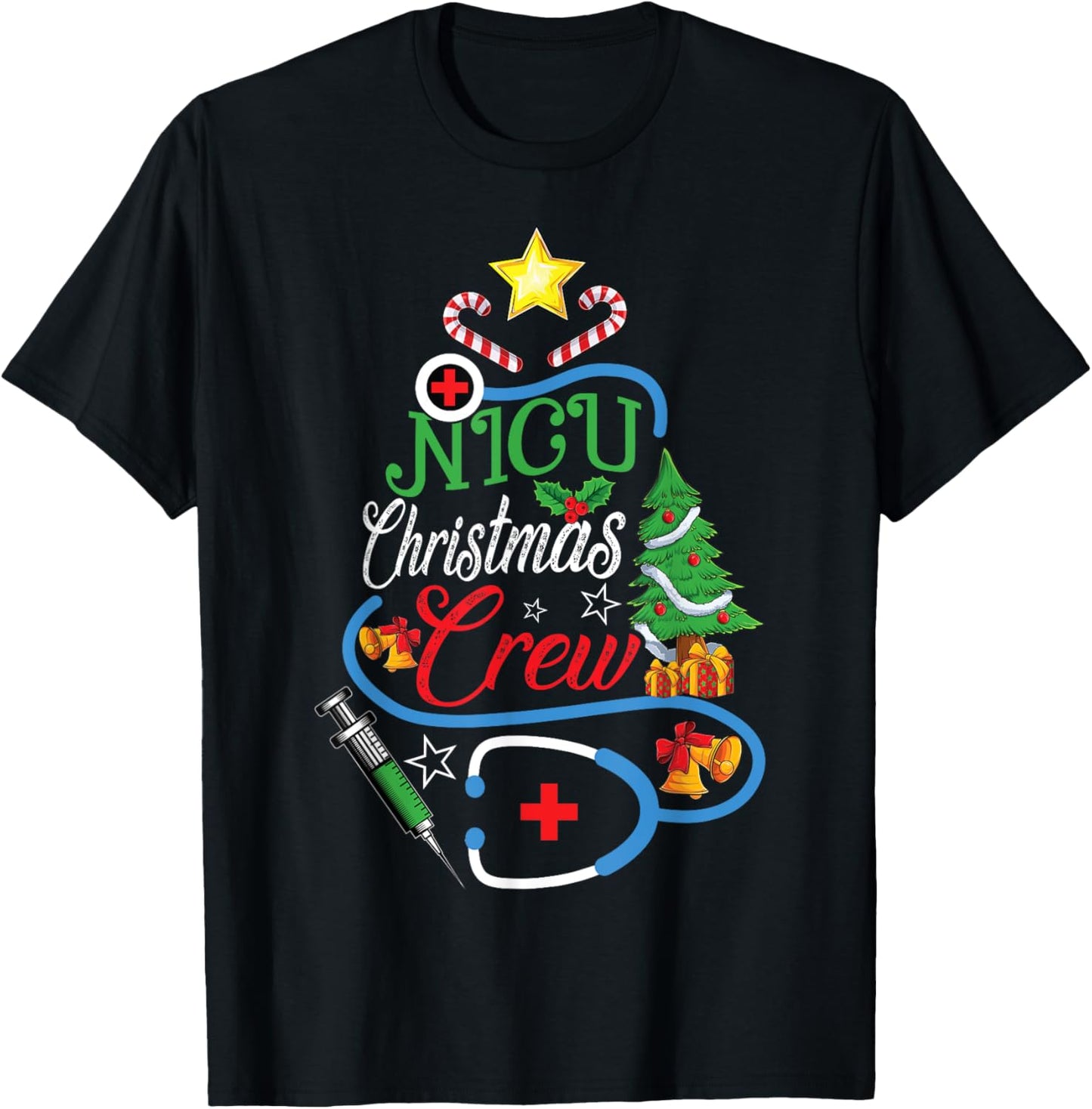 NICU Christmas Crew Stethoscope Neonatal Nursing Xmas