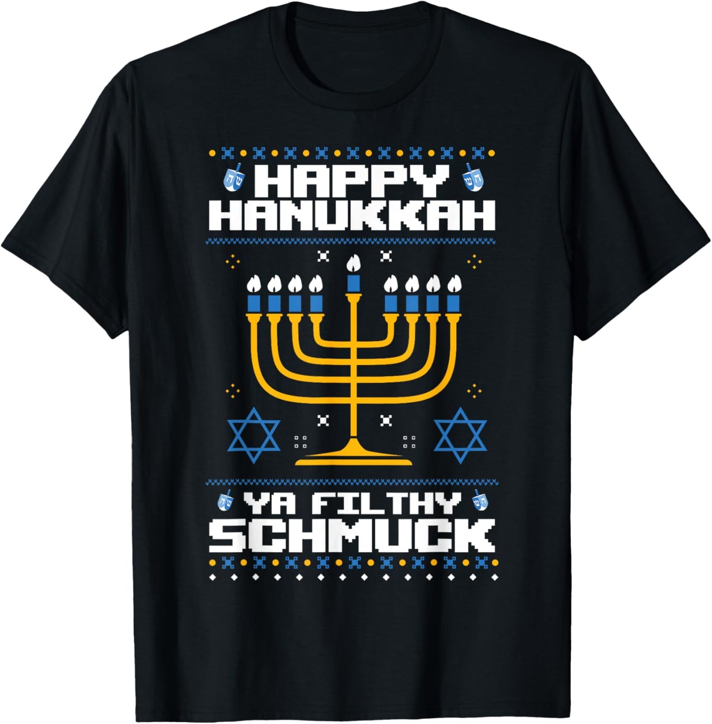 Happy Hanukkah Ya Filthy Schmuck Jewish X-Mas Ugly Sweater