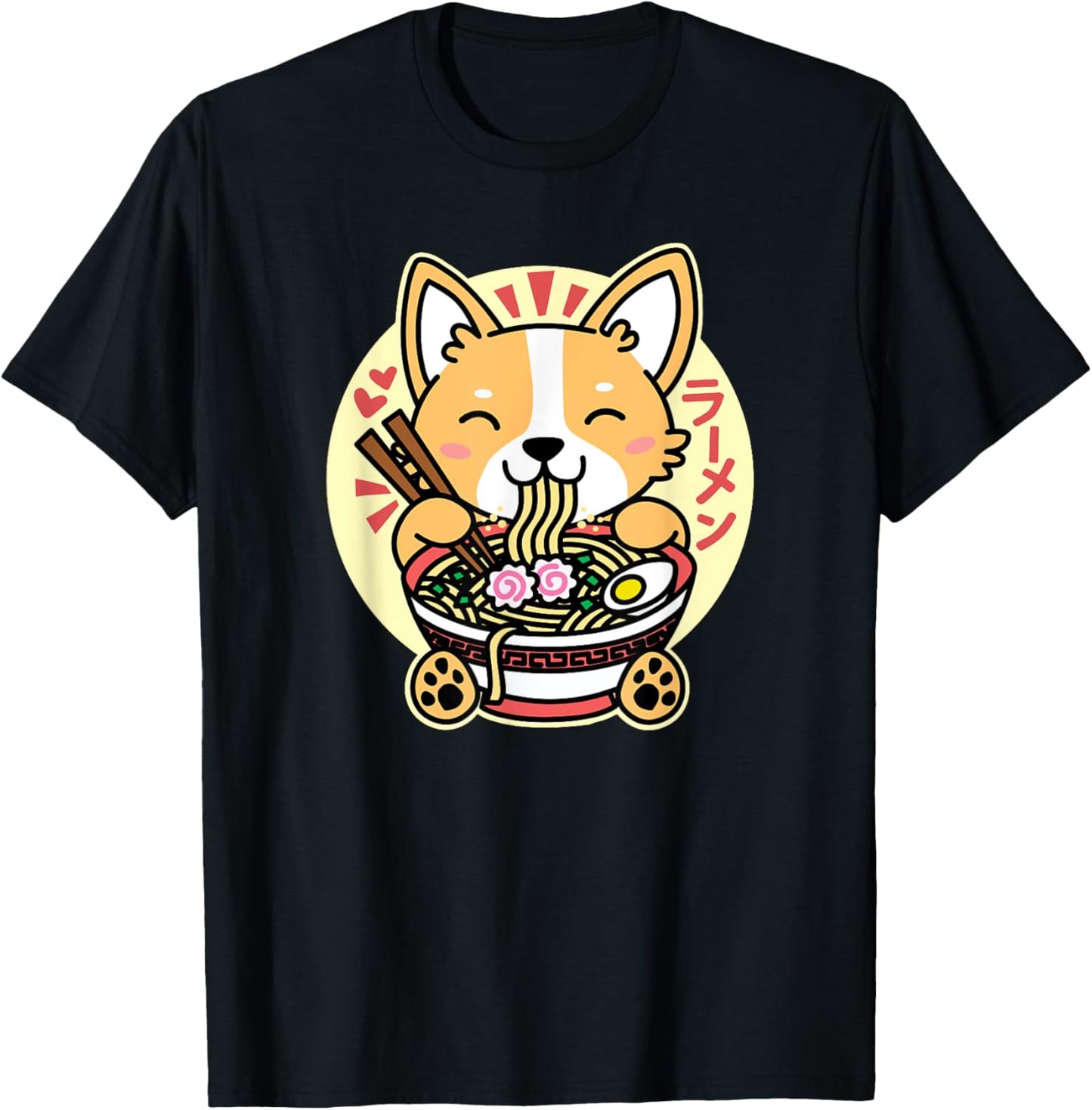 Kawaii Ramen Cute Anime Dog Corgi Japanese Noodles Drk