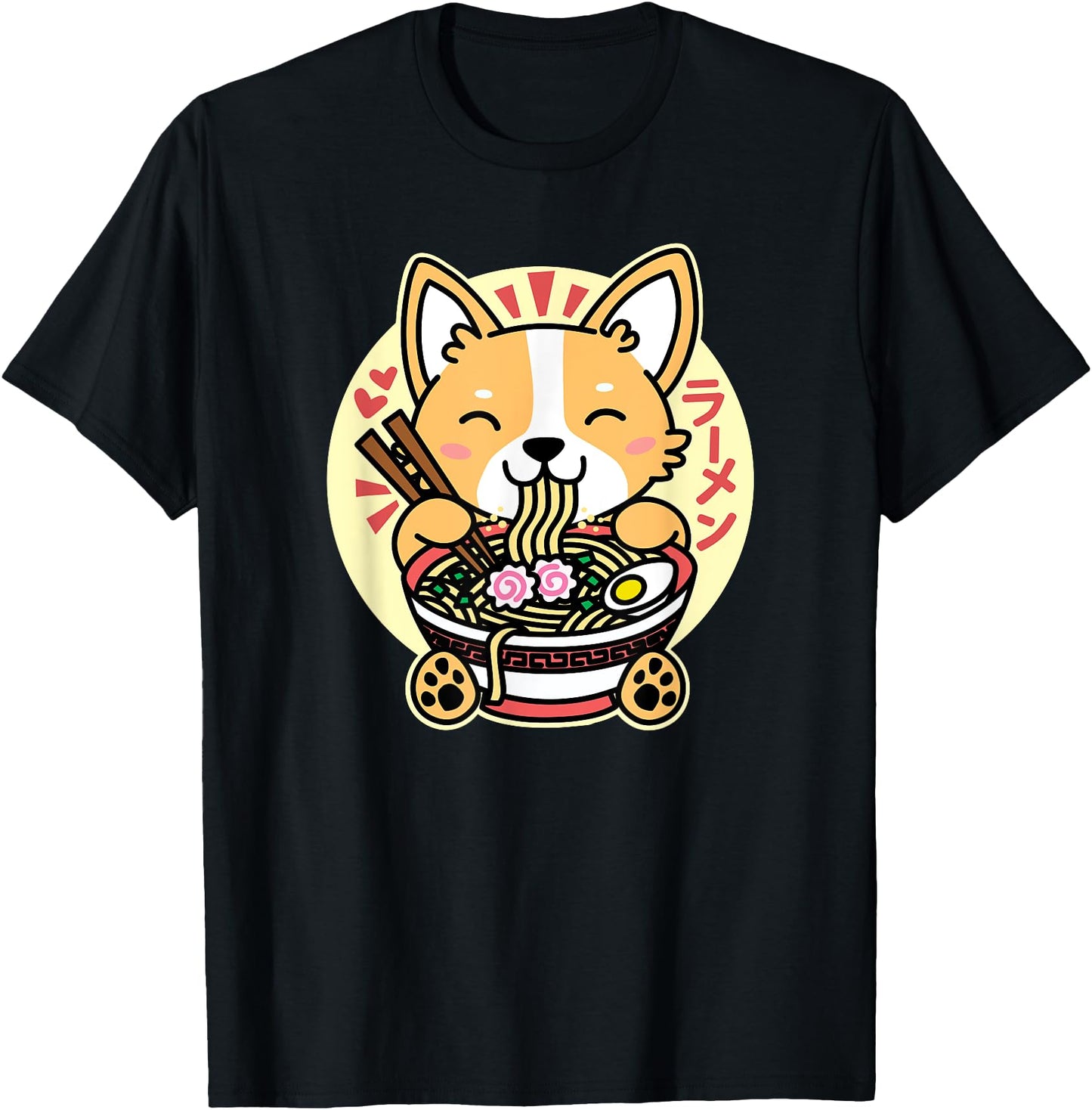 Kawaii Ramen Cute Anime Dog Corgi Japanese Noodles Drk