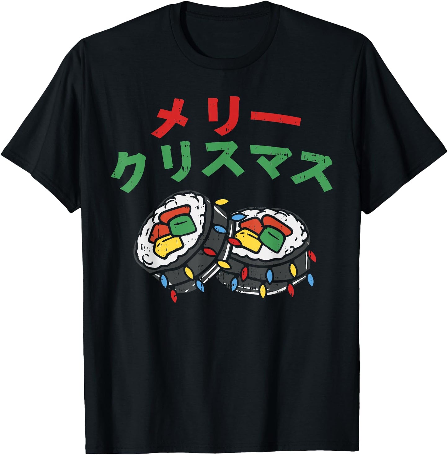Merry Christmas Japanese Shirt Japan Sushi Meri Kurisumasu