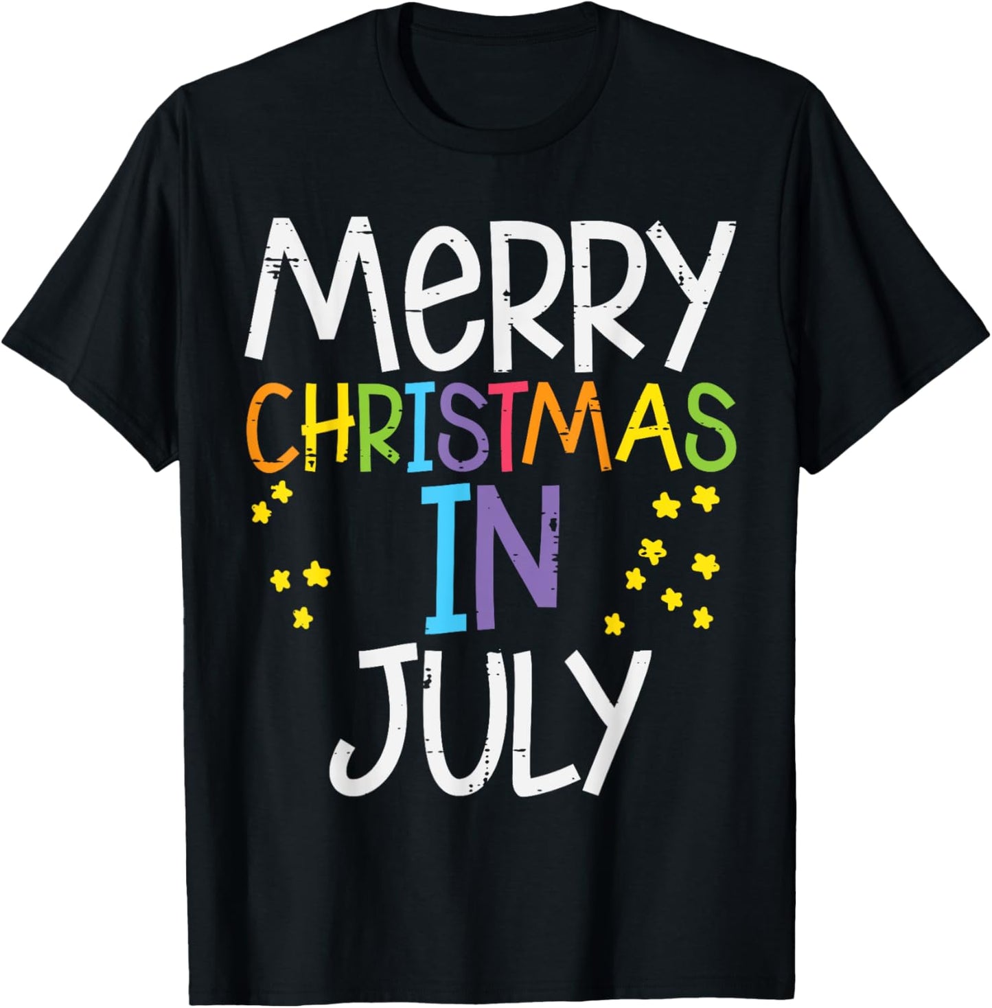 Merry Christmas In July Stars Summer Xmas Men Women Kids