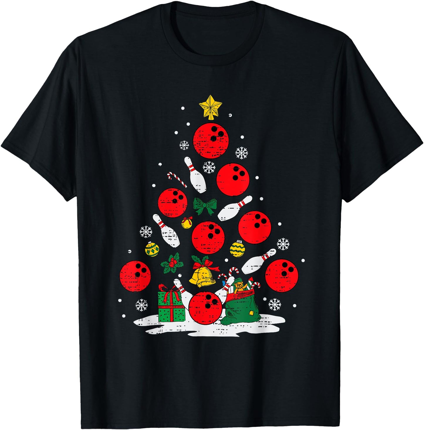 Bowling Christmas Tree Lights Xmas Bowler Sport Men Boy