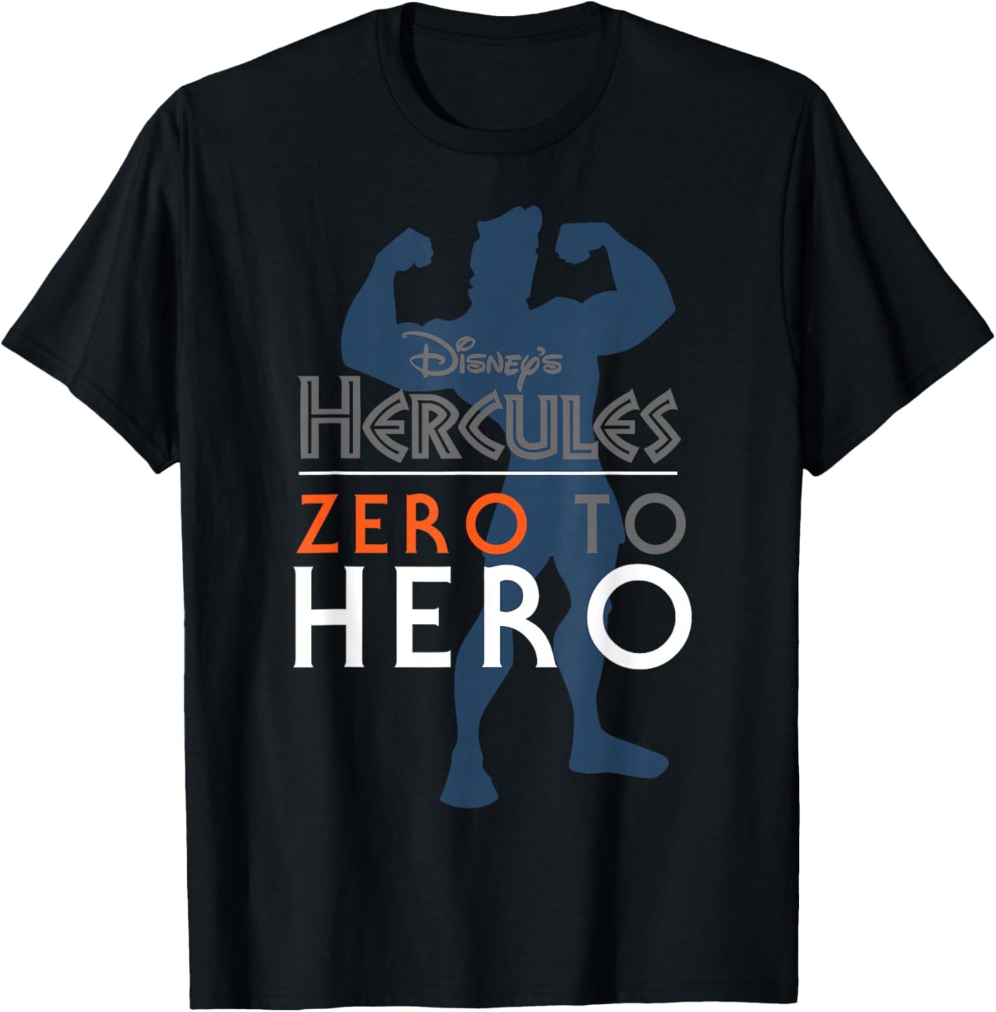 Disney Hercules Zero To Hero Silhouette Graphic T-Shirt