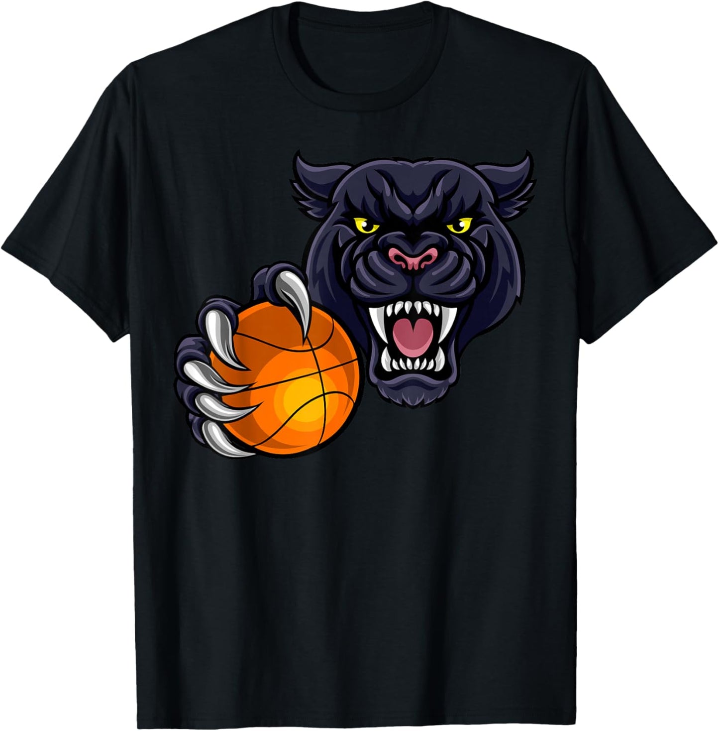 Panther Cartoon Sports Panthers Team Mascot Basketball Ball