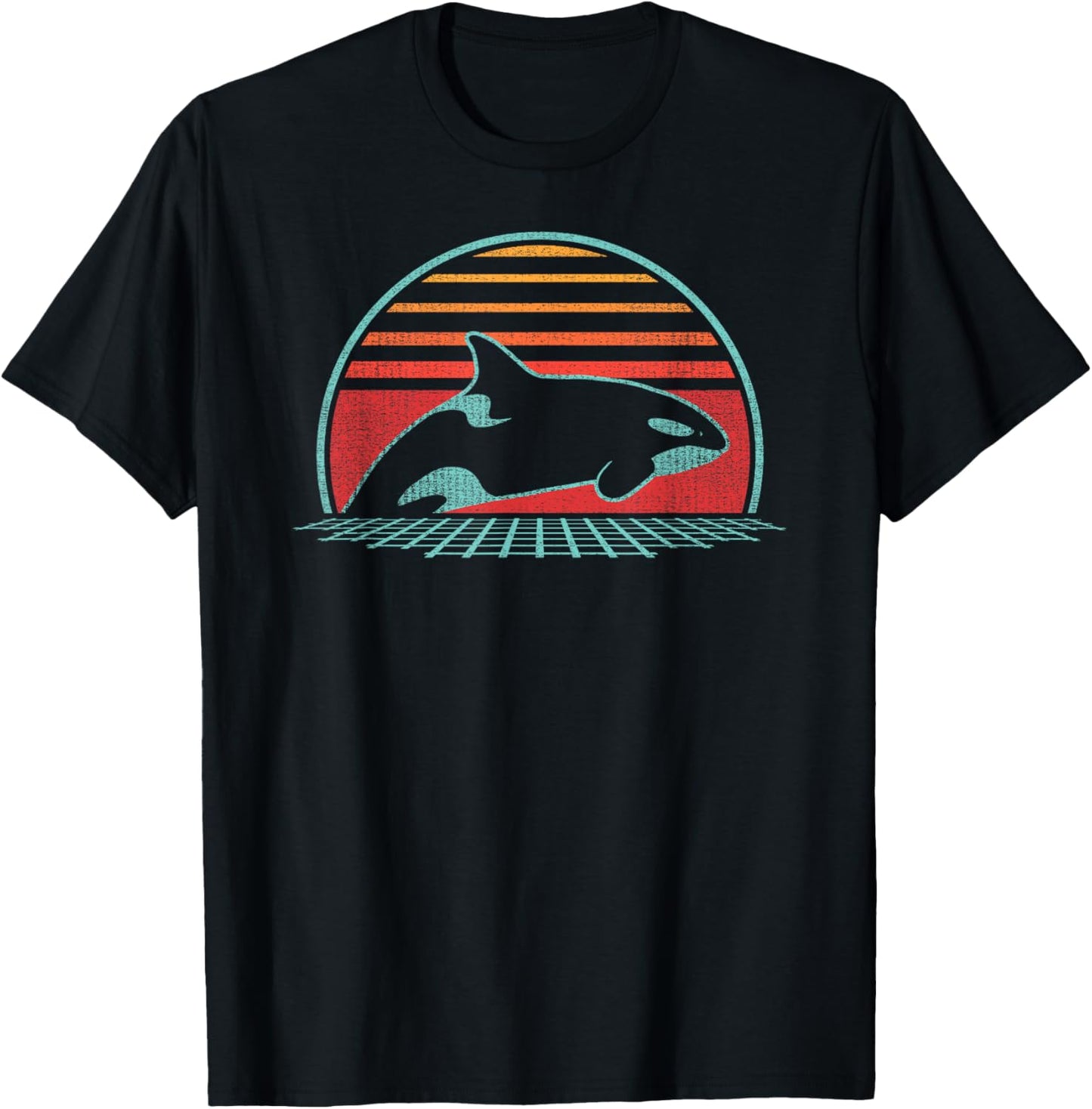 Orca Lover Retro Vintage 80s Style T-Shirt