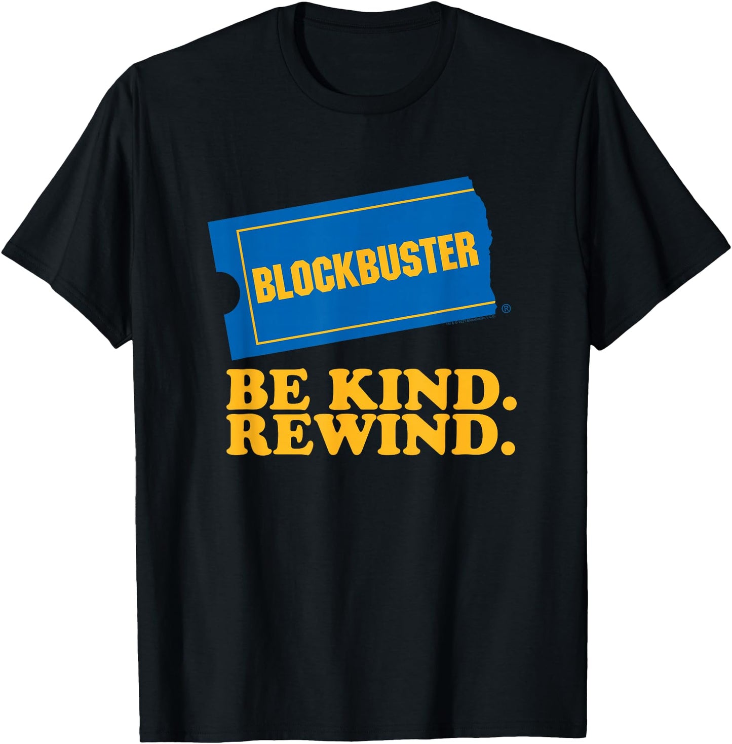 Blockbuster Be Kind Rewind Vintage Ticket Logo